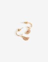 Aros Argollas Cubic zirconia Aros Argolla Frutas Cubic Zirconia - Dorado