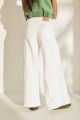 PANTALON WIDE XL LINEN SS27 Manteca Ibarra