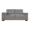 Sillón Sofá Luares 3 Cuerpos Tela Gris Sillón Sofá Luares 3 Cuerpos Tela Gris