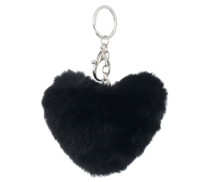 Llavero de Mujer Miss Carol en simil piel Negro