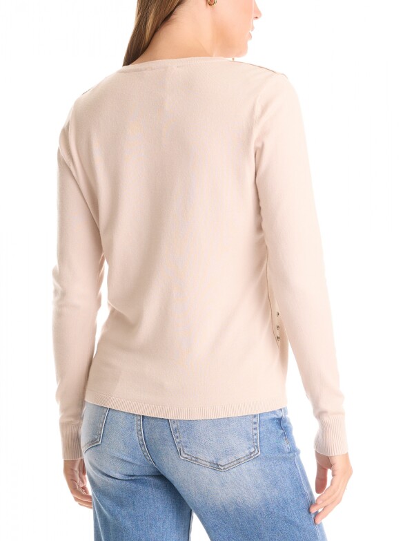 Buzo Combinado Suede BEIGE