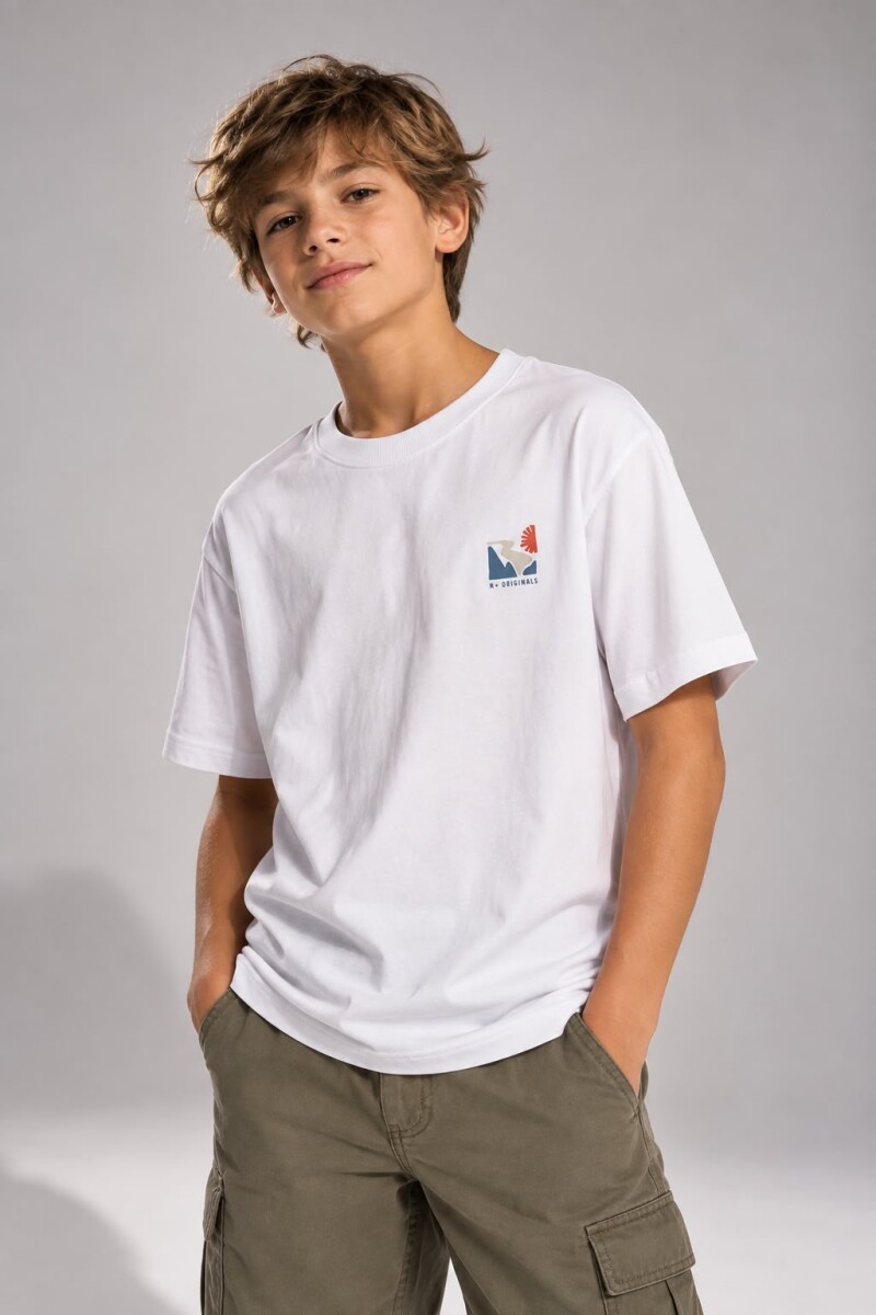 T-SHIRT N.SAILS 1513 M.C NIÑO fee - BLANCO 