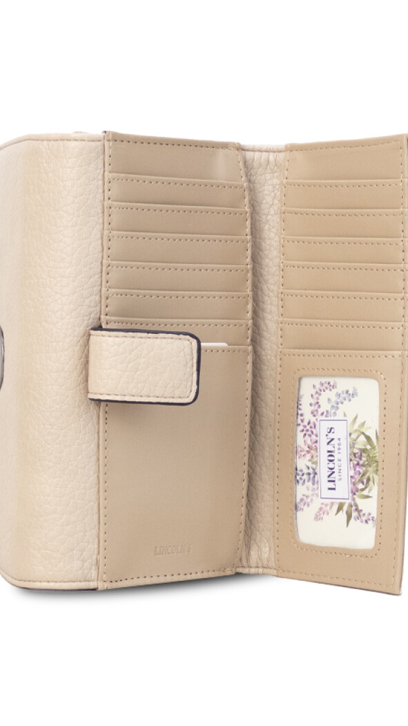 BILLETERA MIRANDA CREMA