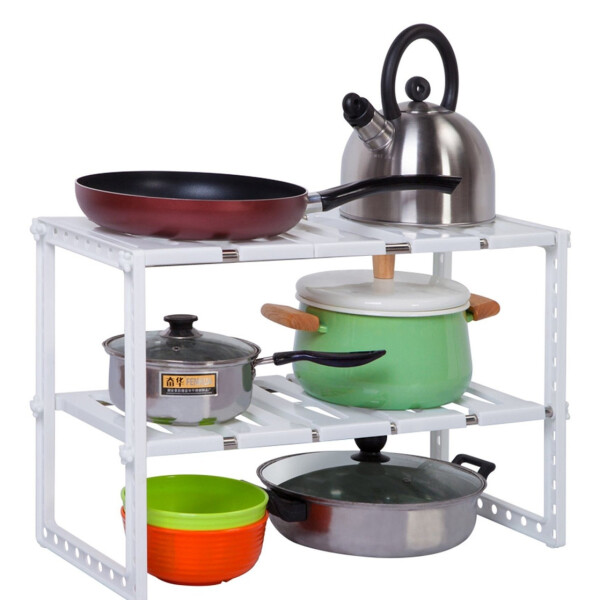Organizador Estante Bajo Mesada Cocina 2 Niveles Calidad Organizador Estante Bajo Mesada Cocina 2 Niveles Calidad