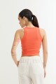 Musculosa cropped NARANJA