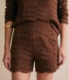 Short Tejido Texturado Chocolate