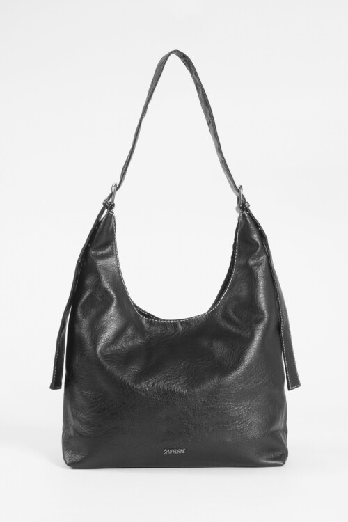 Cartera soft ojalillos negro