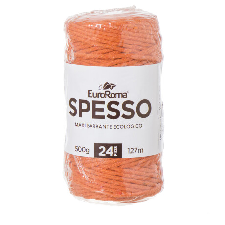 Spesso algodón Euroroma manualidades crochet y macrame naranja