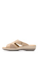 Sandalia Casual Flexi Con Piel Extra Suave Para Mujer Beige
