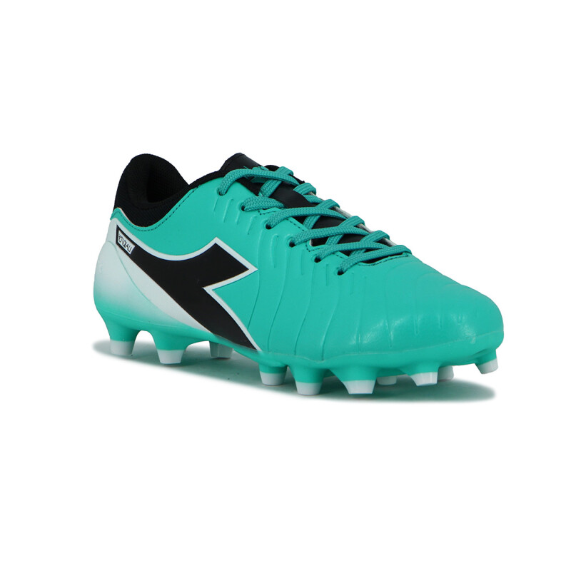 Zapato Fútbol Mondiali Md Diadora Teen Aguamarina-blanco
