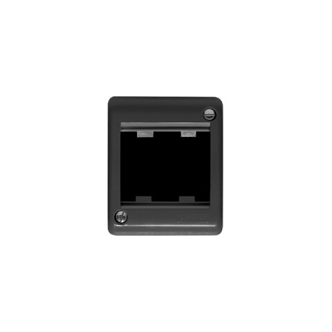 Caja exterior para 2 módulos negro - Ave C55604N