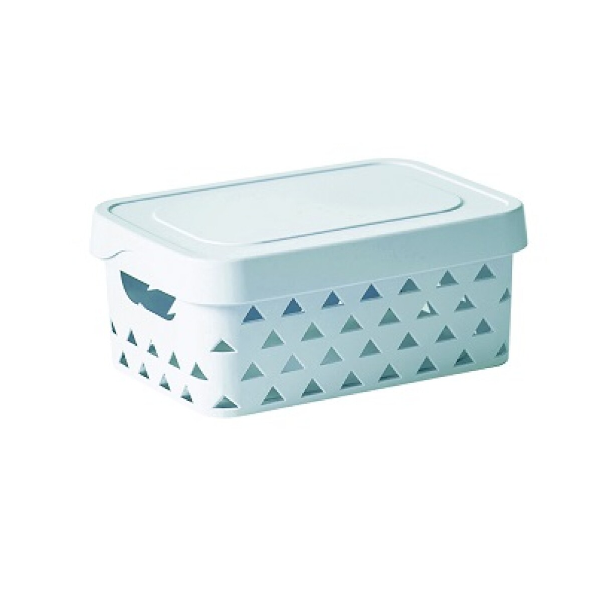 Organizador con tapa L - celeste 