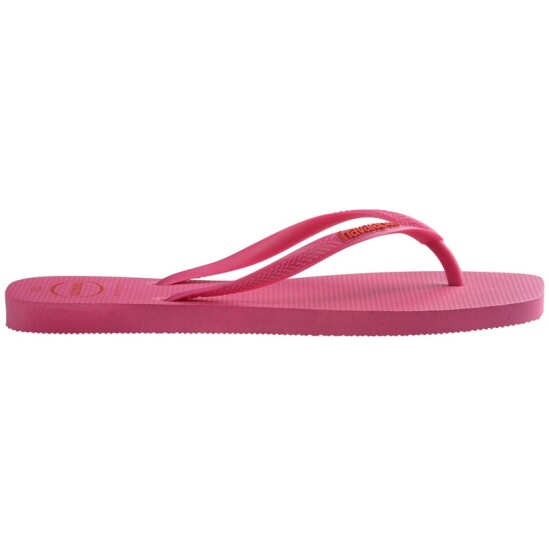 Ojotas Havaianas Slim Square Logo Pop Pp Rosado