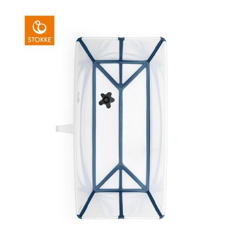 Baño Stokke flexibath clasico transparente azul