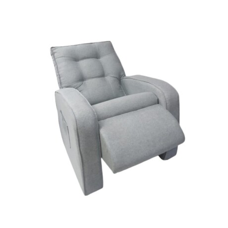 POLTRONA RECLINABLE ROMA GRIS CLARO AA82 POLTRONA RECLINABLE ROMA GRIS CLARO AA82