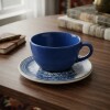 Taza te con plato Jeans 220 ml OXFORD Taza te con plato Jeans 220 ml OXFORD
