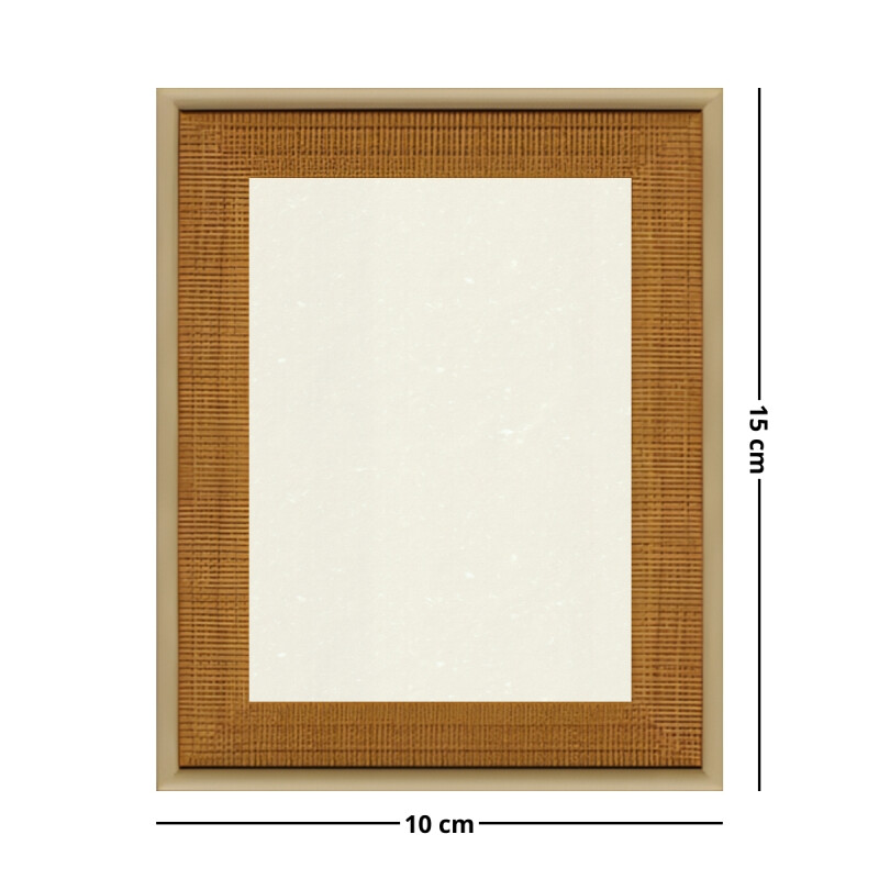 Portarretrato 10x15 dos tonos simil madera BEIGE Y MARRON CLARO