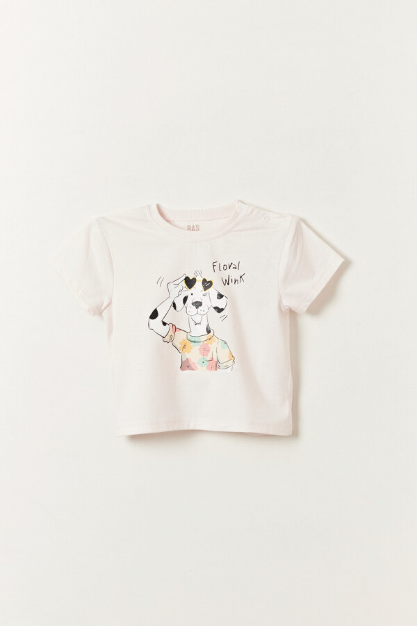 Remera estampada Dalmata Rosa