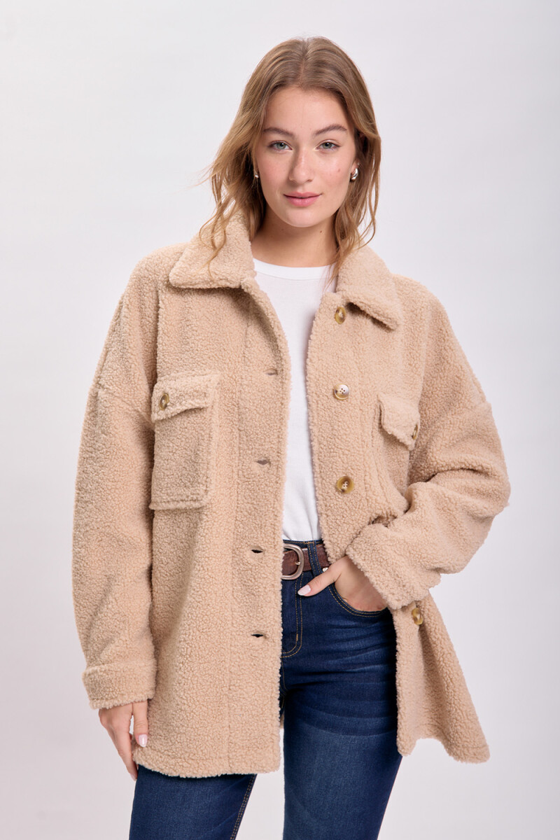Sobrecamisa sherpa Marrón