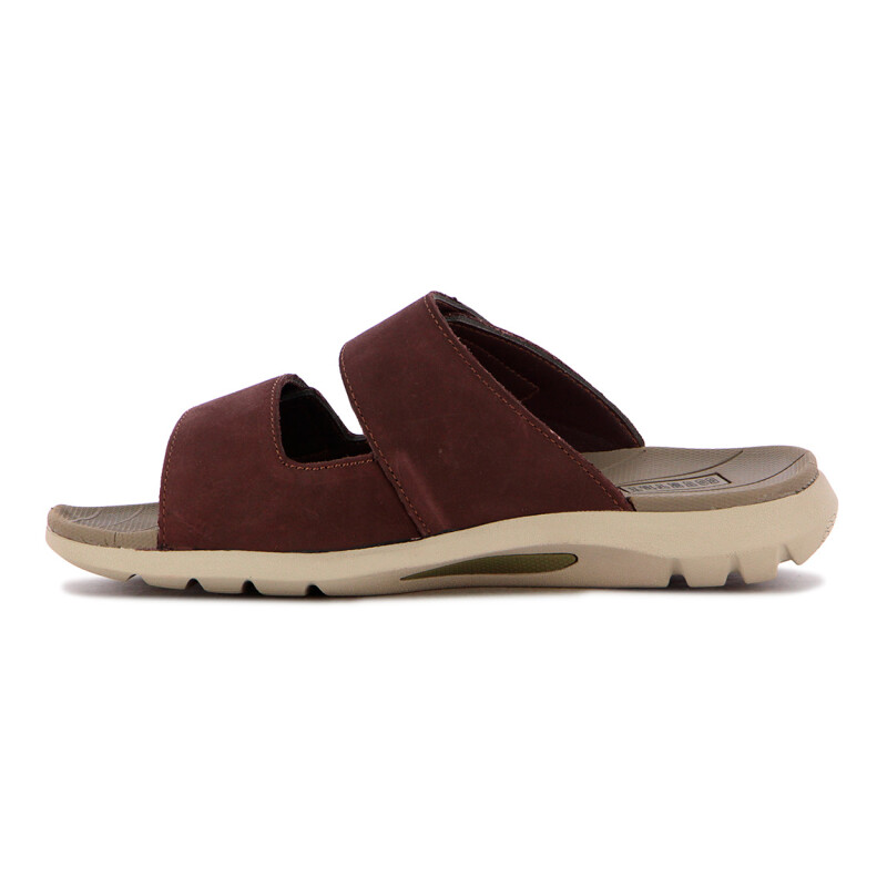 Country Sandalia De Hombre Doble Tira C/ Velcro - Marron Oscuro Marron Oscuro