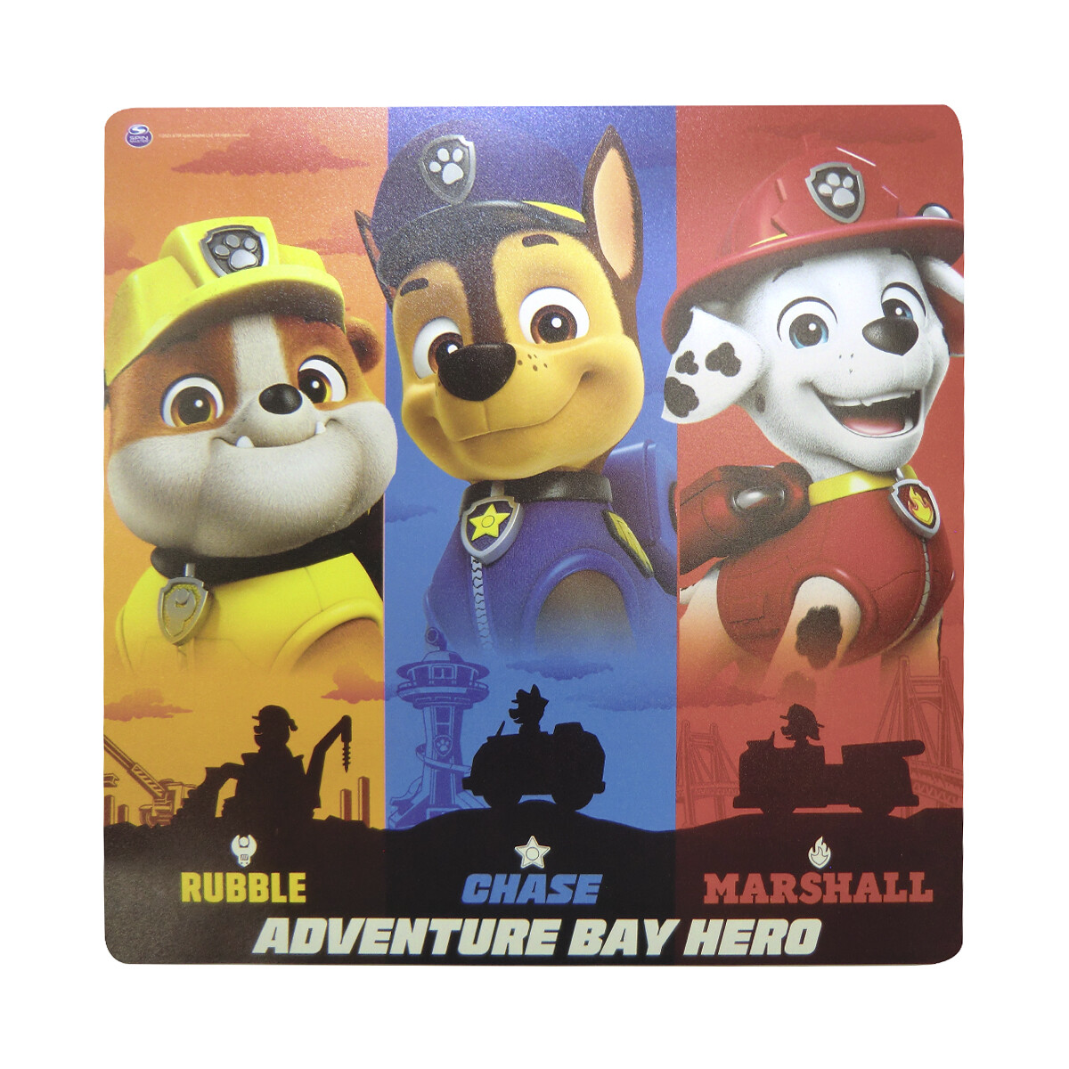 Individual Infantil Plástico Paw Patrol 30 x 30 cm - MULTICOLOR 