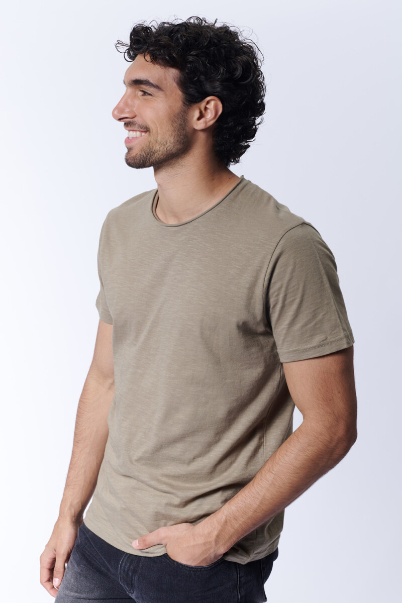 Remera slub Verde