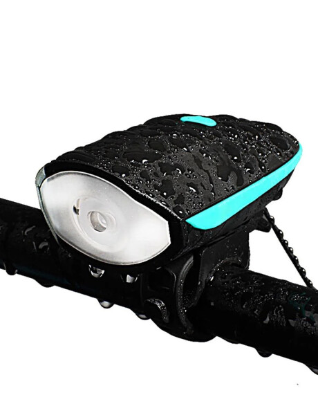 Luz LED delantera para bicicleta recargable con bocina Luz LED delantera para bicicleta recargable con bocina