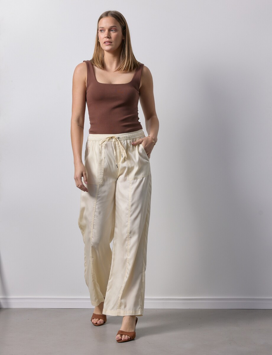 Palazzo Bolsillos - Beige Claro 