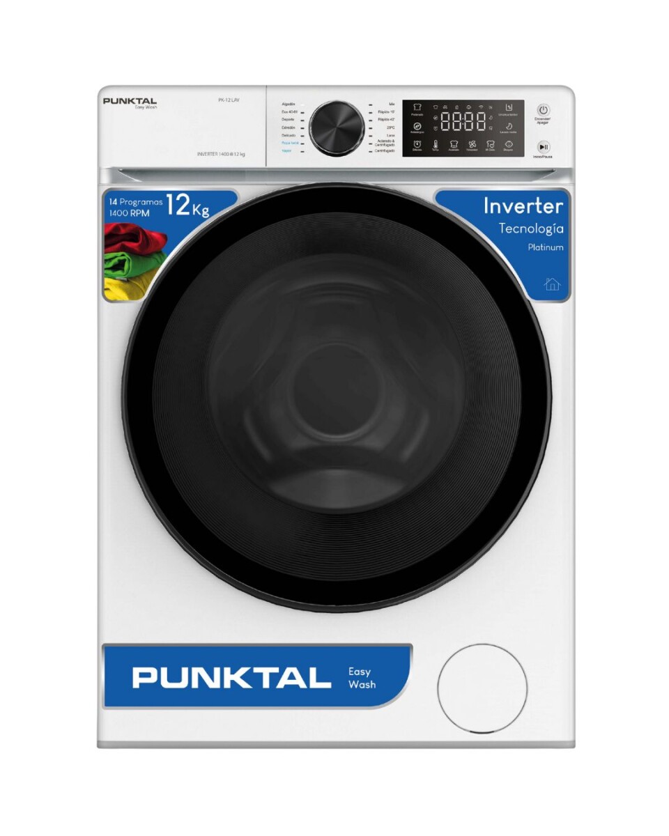 Pk_12 Lavarropas 12 Kg C Frontal Inverter Punktal 