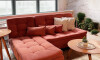 Sillón Cama con Chaise Izquierdo y derecho - Nice Terracota Steel