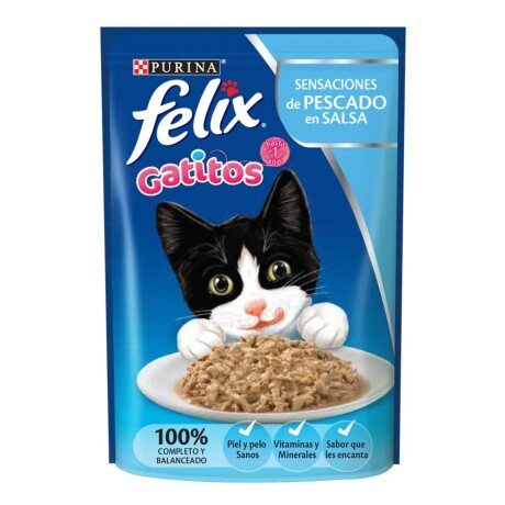 FELIX GATITO SENSACIONES PESCADO SALSA POUCH * 85 GR Felix Gatito Sensaciones Pescado Salsa Pouch * 85 Gr