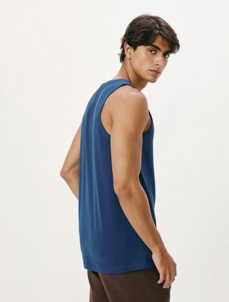 MUSCULOSA BÁSICA WORLD AZUL