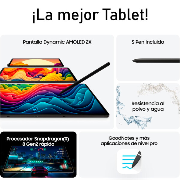 Tablet Samsung S9 Plus 12/256 Gb TABLET SAMSUNG S9 PLUS 12/256 GRAFITO DF