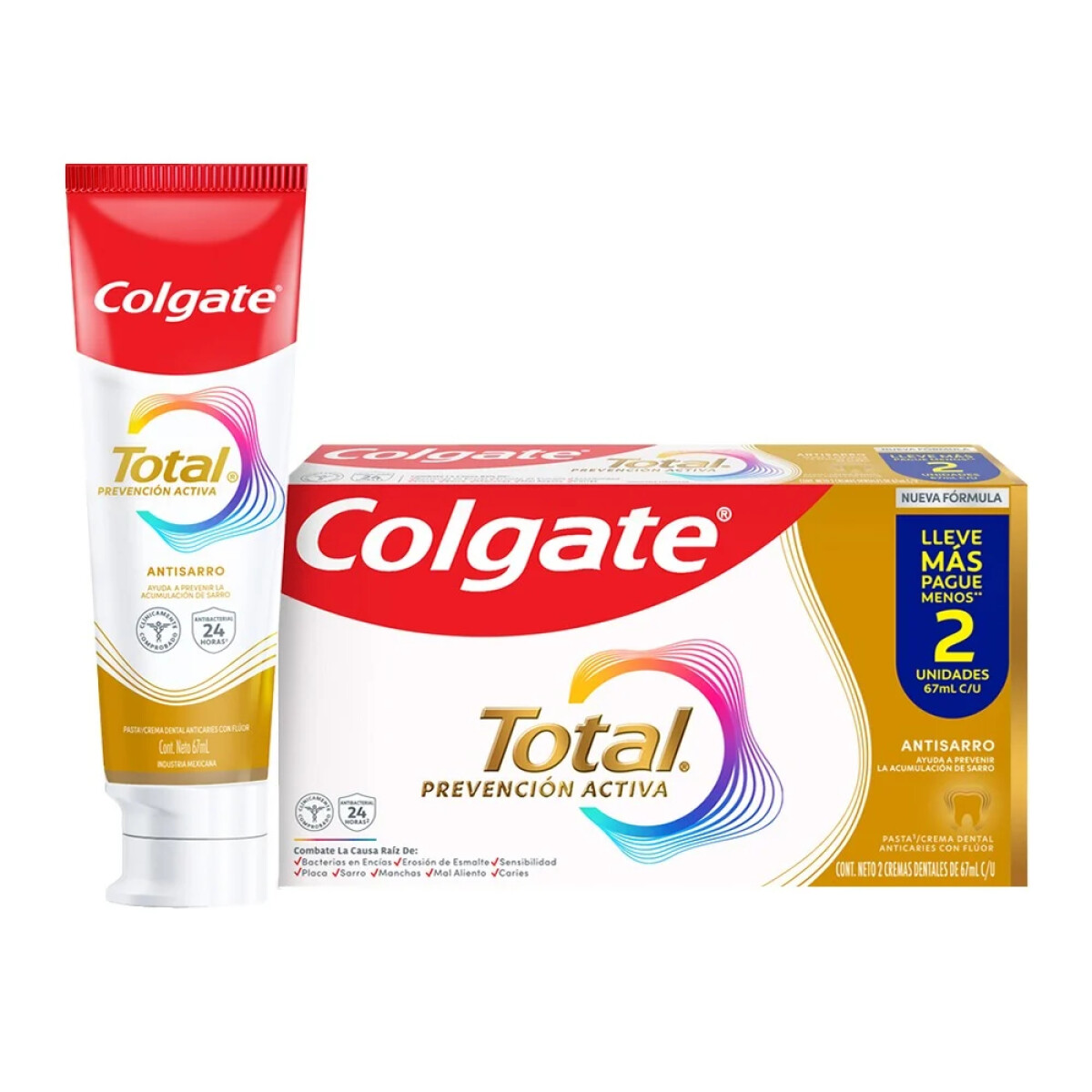 Cd Colgate Total Anti Sarro 2pk 67ml 