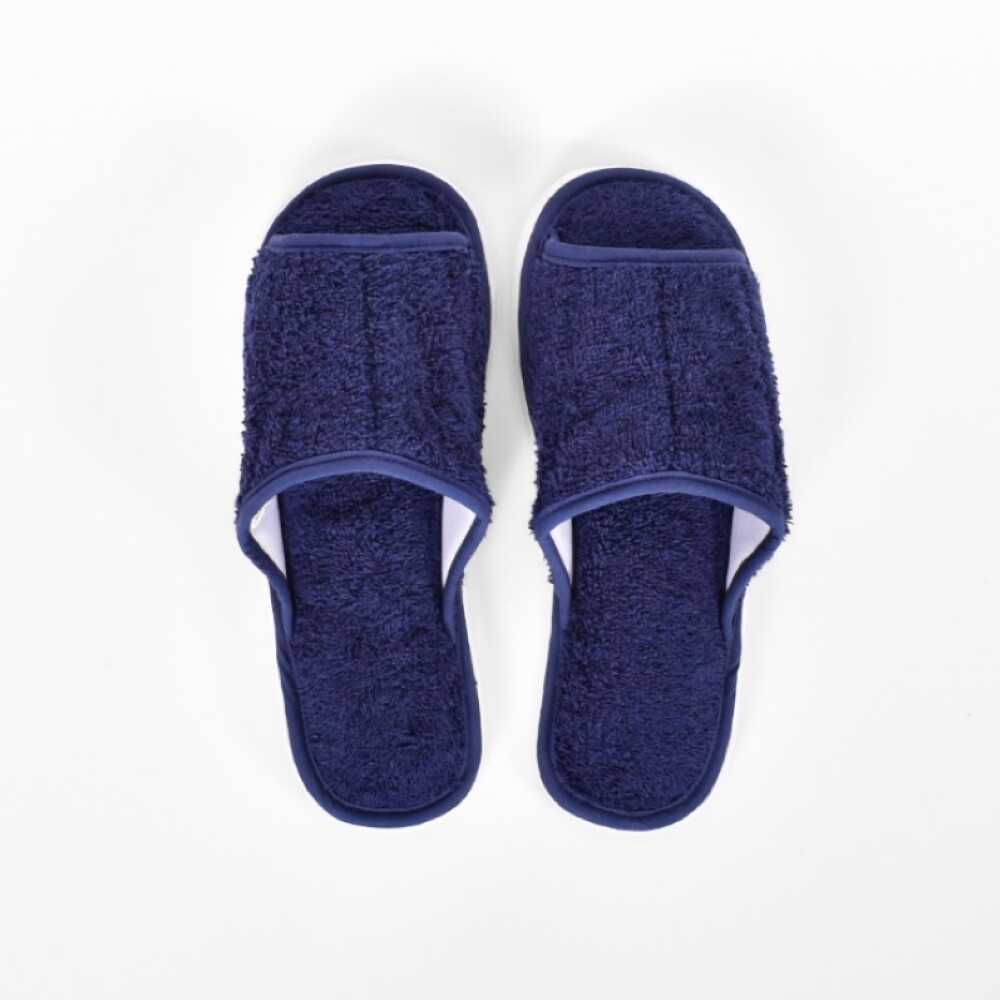 Zapatillas de Cama de Toalla Azul XG