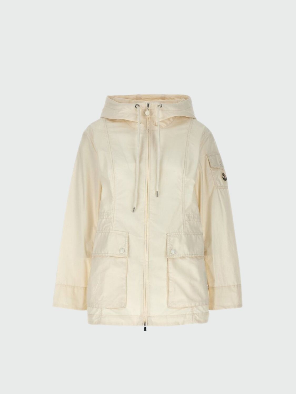 Moncler - Parka con bolsillos, LEANDRO Blanco