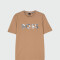 BOSS - Remera de algodón con logo regular fit, THOMPSON Beige