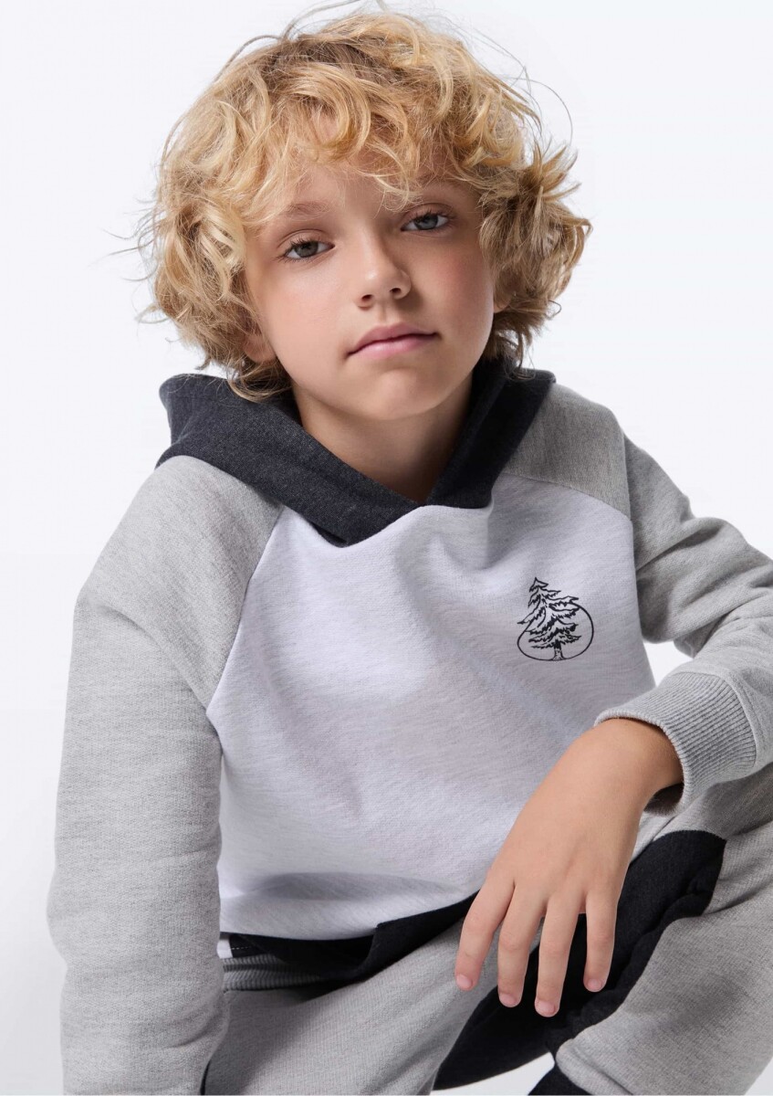 POLERON ML MASC - GRIS 