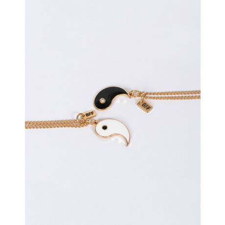 Collares Para Compartir Yin Yang Dorado