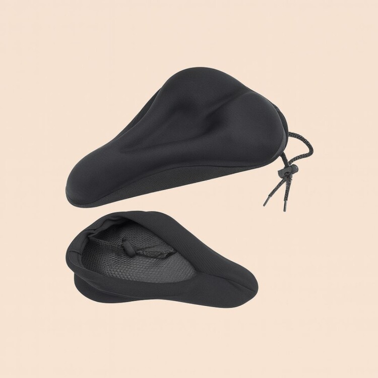 FUNDA CUBRE ASIENTO PARA BICICLETA NEGRO