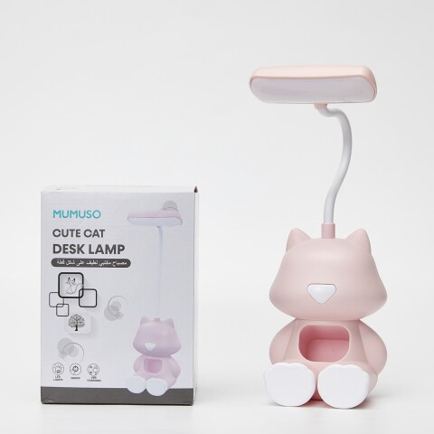 LÁMPARA DE ESCRITORIO CON FORMA DE GATO LINDO - ROSA LÁMPARA DE ESCRITORIO CON FORMA DE GATO LINDO - ROSA