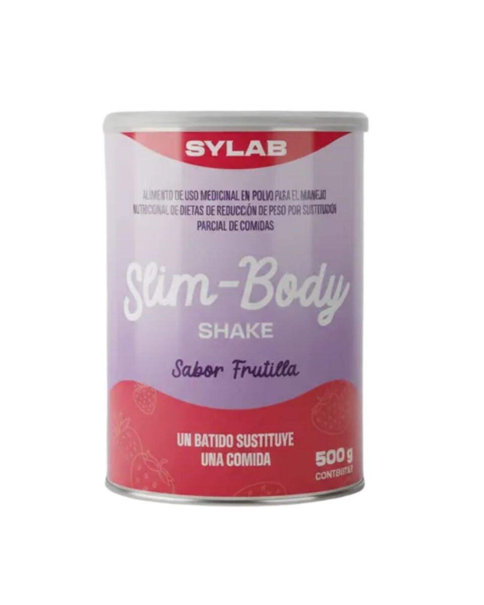 Slim Body Shake 500g SYLAB - Sabor Frutilla Con Chantilly 