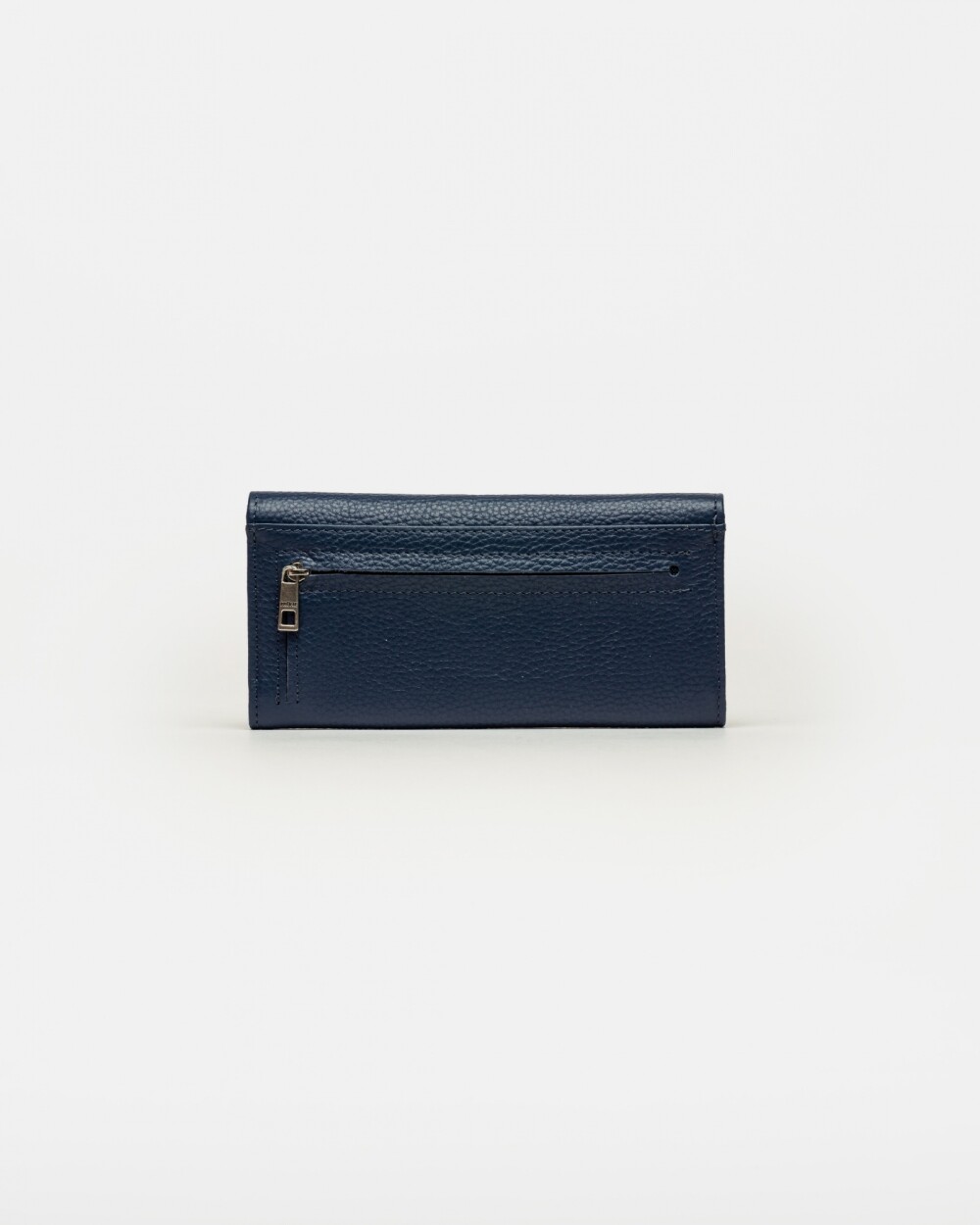 Billetera Mia en cuero graneado Marine Blue