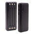 Cargador Powerbank 13000mah Micro Usb Lightning Tipo C Variante Color Negro
