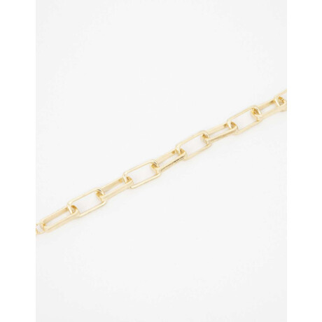 Pulsera Flexible Maxi Eslabones Dorado