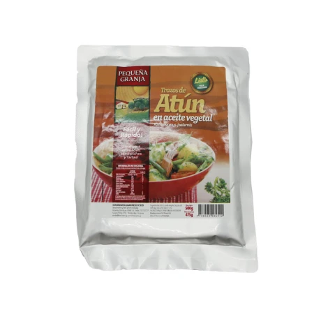 Atún en Trozos PEQUEÑA GRANJA 500grs en Aceite Atún en Trozos PEQUEÑA GRANJA 500grs en Aceite