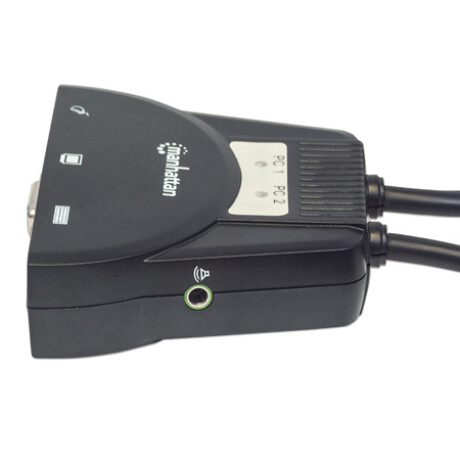 KVM para 2 PC | VGA y USB | c/Audio | Manhattan Kvm Para 2 Pc | Vga Y Usb | C/audio | Manhattan
