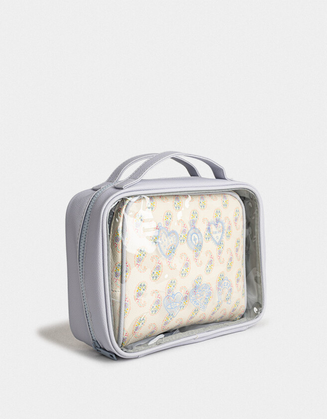 Porta Cosméticos Estampados Set De Portacosméticos - Combinacion Bicolor