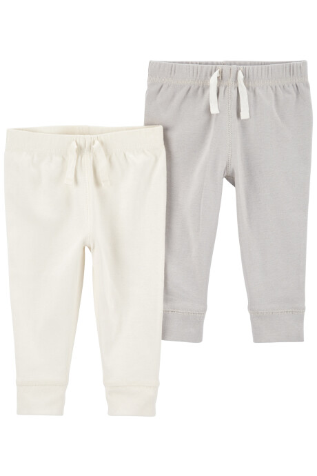 Pack dos pantalones de algodón Sin color