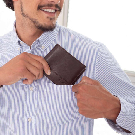 Billetera Cuero Namazu Chocolate